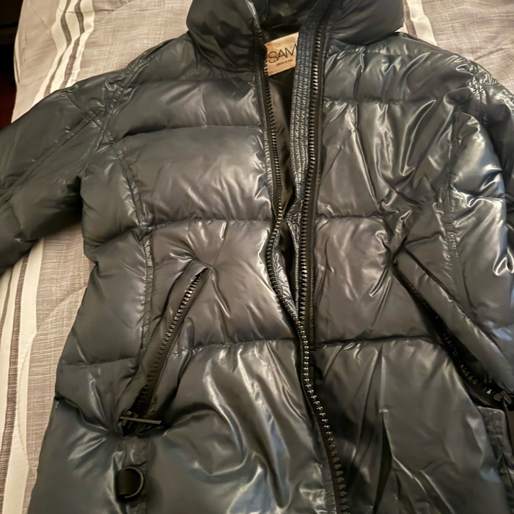 SAM. Shiny green Puffer Jacket